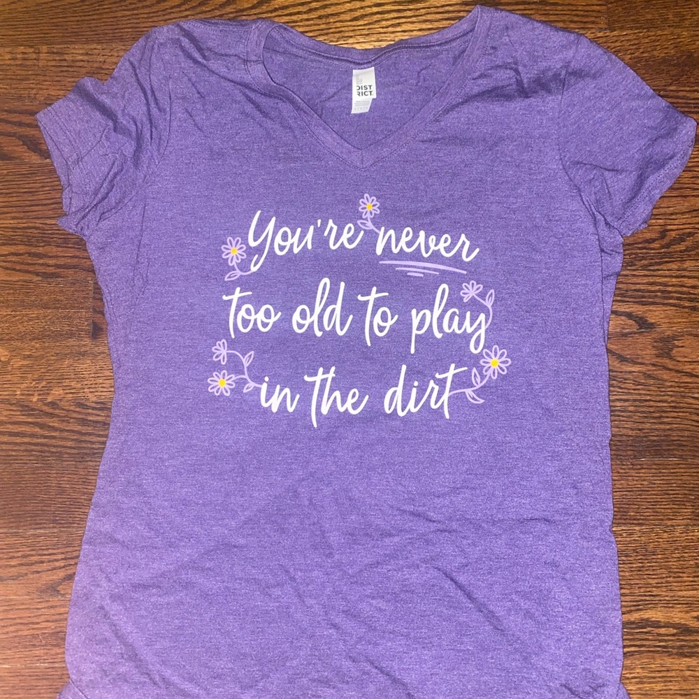 Purple V-Neck Top (Large)